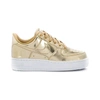NIKE W AIR FORCE 1 SNEAKERS IN GOLD LEATHER,9574E96F-029C-EB86-2095-A1AC5E375FD1
