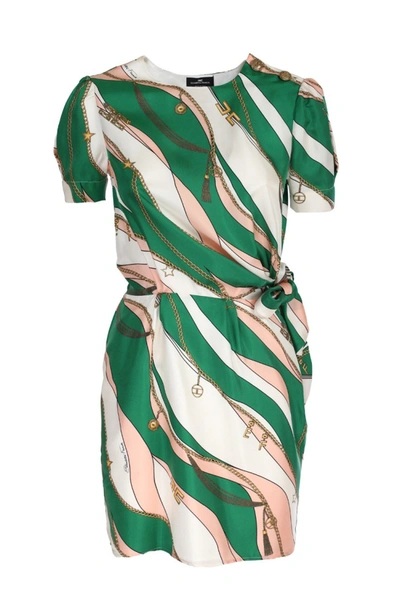 Elisabetta Franchi Multicolor Silk Dress