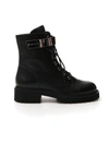 GIUSEPPE ZANOTTI ALEXA BLACK LEATHER ANKLE BOOTS,AE13412C-6C4D-6A7F-0E57-2627C512FB33