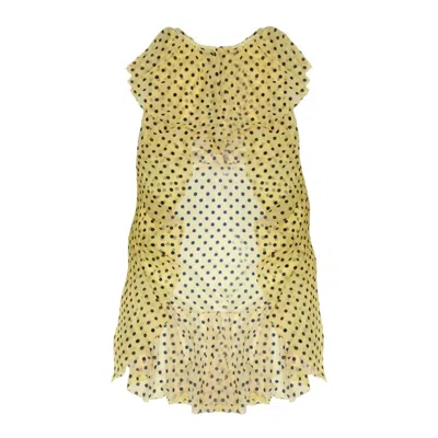 28natelier Women's Black / Yellow Polka Dot Skort