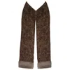 28natelier Women's Brown / Grey The Cozy But Cold Pants In Brown