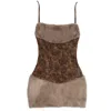 28natelier Women's Brown The Cozy But Cold Dress In Brown