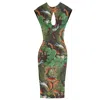28natelier Women's Green / Orange The Koi Dress In Multi