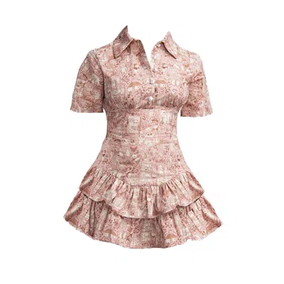 28natelier Women's Pink Teddy Dress