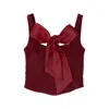 28natelier Women's Red Knotty N Nice Top