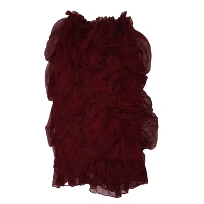 28natelier Women's Red The Burgundy Bubble Skirt