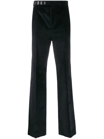 Lemaire Straight-leg Corduroy Trousers In Black