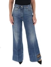 GUCCI GUCCI LABEL WIDE LEG JEANS