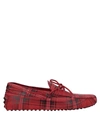 TOD'S TOD'S MAN LOAFERS RED SIZE 9 SOFT LEATHER,11932937UR 5