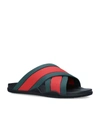 GUCCI AGRADO WEB STRIPE SLIDES,15881624