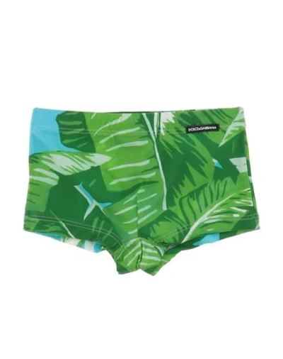 Dolce & Gabbana Swim Shorts In Green