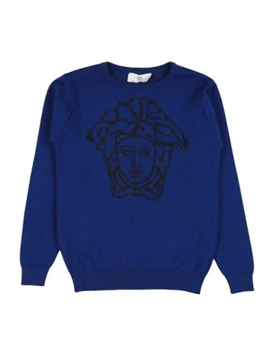 Versace Young Sweater In Dark Blue