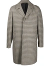 PAUL SMITH HOUNDSTOOTH-PRINT SINGLE BREASTED COAT