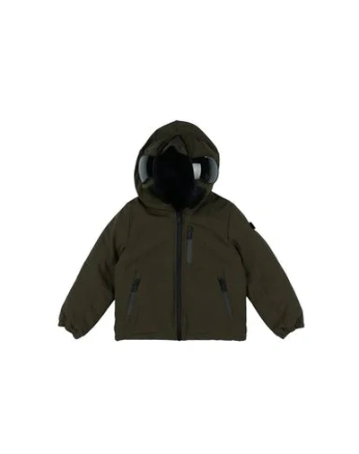 Ai Riders On The Storm Babies' Jackets In Military Green