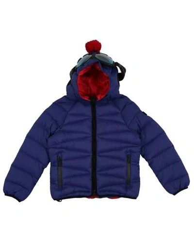 Ai Riders On The Storm Babies' Down Jacket In Dark Blue