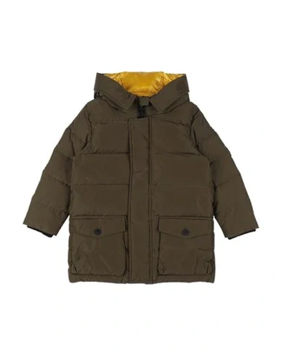 Add Kids' Down Jackets In Military Green