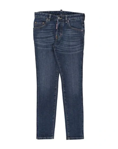 Dsquared2 Babies'  Toddler Boy Jeans Blue Size 4 Cotton, Elastane, Cowhide
