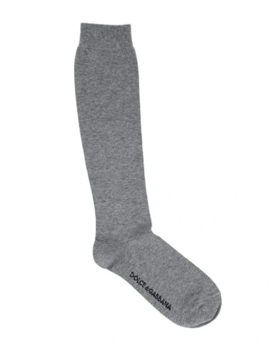 Dolce & Gabbana Short Socks In Grey