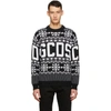 Gcds Snowflake Intarsia Jumper In 02 Black