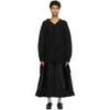 SIMONE ROCHA SIMONE ROCHA BLACK CABLE KNIT V-NECK jumper