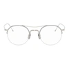 THOM BROWNE SILVER ROUND TB903 GLASSES