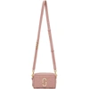 MARC JACOBS MARC JACOBS PINK THE QUILTED SOFTSHOT PEARL 17 BAG