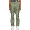 John Elliott Slim-fit Cotton Drawstring Cargo Trousers In Olive