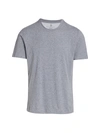 Brunello Cucinelli Short-sleeved Cotton T-shirt In Medium Grey
