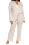 Nordstrom Lingerie Moonlight Pajamas In Ivory Egret Animal Prints