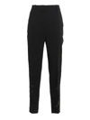 ERMANNO SCERVINO LACE EMBROIDERY PANTS IN BLACK