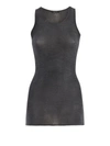 AVANT TOI CASHMERE AND SILK BLEND TANK TOP IN GREY