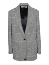 OFF-WHITE PRINCE OF WALES BLAZER IN GREY