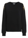 PATRIZIA PEPE SEQUINED SWEATSHIRT IN BLACK