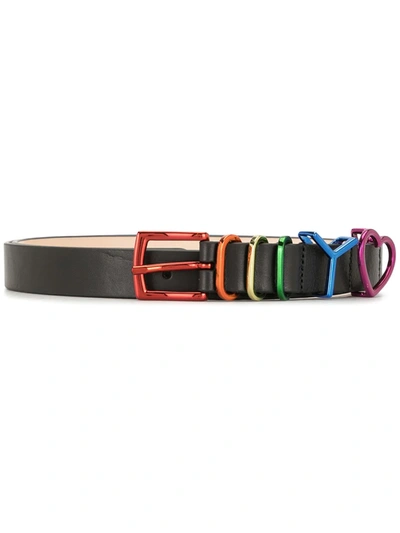 Y/project Rainbow Buckle Belt In Black