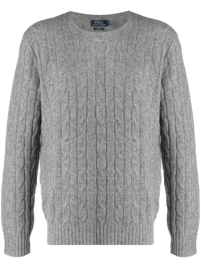 Polo Ralph Lauren Cable-knit Cashmere Sweater In Grey