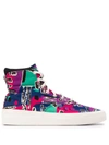 CONVERSE HIGH-TOP ABSTRACT PRINT SNEAKERS