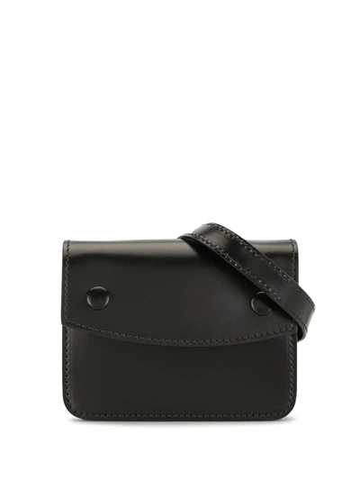 Maison Margiela Four-stitch Mini Belt Bag In Black