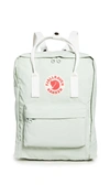 Fjall Raven Kanken Backpack In Mint Green/cool White