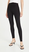 Commando Black Velvet Leggings In Black