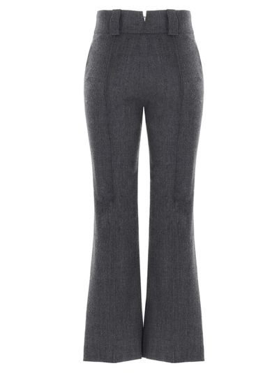 Fendi Flared Suit Pants In Gray In Grey