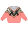 BURBERRY EMBROIDERED WOOL-BLEND SWEATER,P00516091