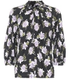 ERDEM ARLETTE FLORAL JERSEY BLOUSE,P00514307