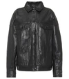 J Brand Women's Drew Oversized Leather Jacket In Black