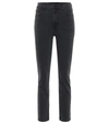 J Brand Womens Affect Alma Straight-leg High-rise Jeans 25 In Black