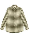 GUCCI CAT-PATCH CHECKED SHIRT