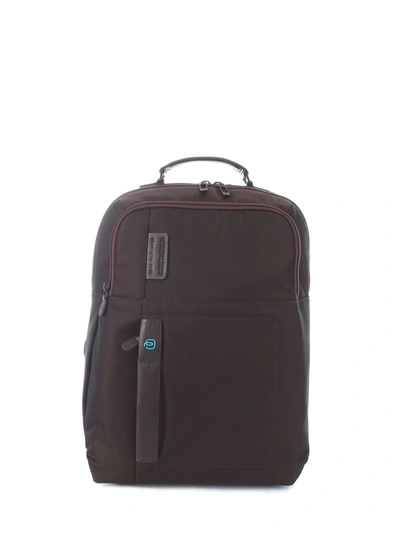 Piquadro Men's Brown Leather Backpack