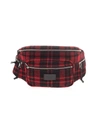 Saint Laurent Nuxx Tartan Belt Bag In Red And Black In Red