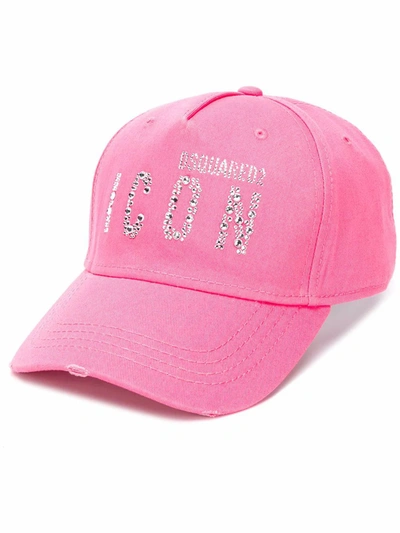 Dsquared2 Pink Cotton Hat