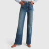 Nili Lotan Florence Distressed High-rise Flared Jeans In Classic Wash