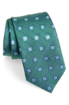 DAVID DONAHUE GEOMETRIC WOVEN SILK TIE,NTR3284010